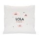 Coussin personnalisé bébé - Blanc 
