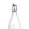 Glass fliptop water bottle