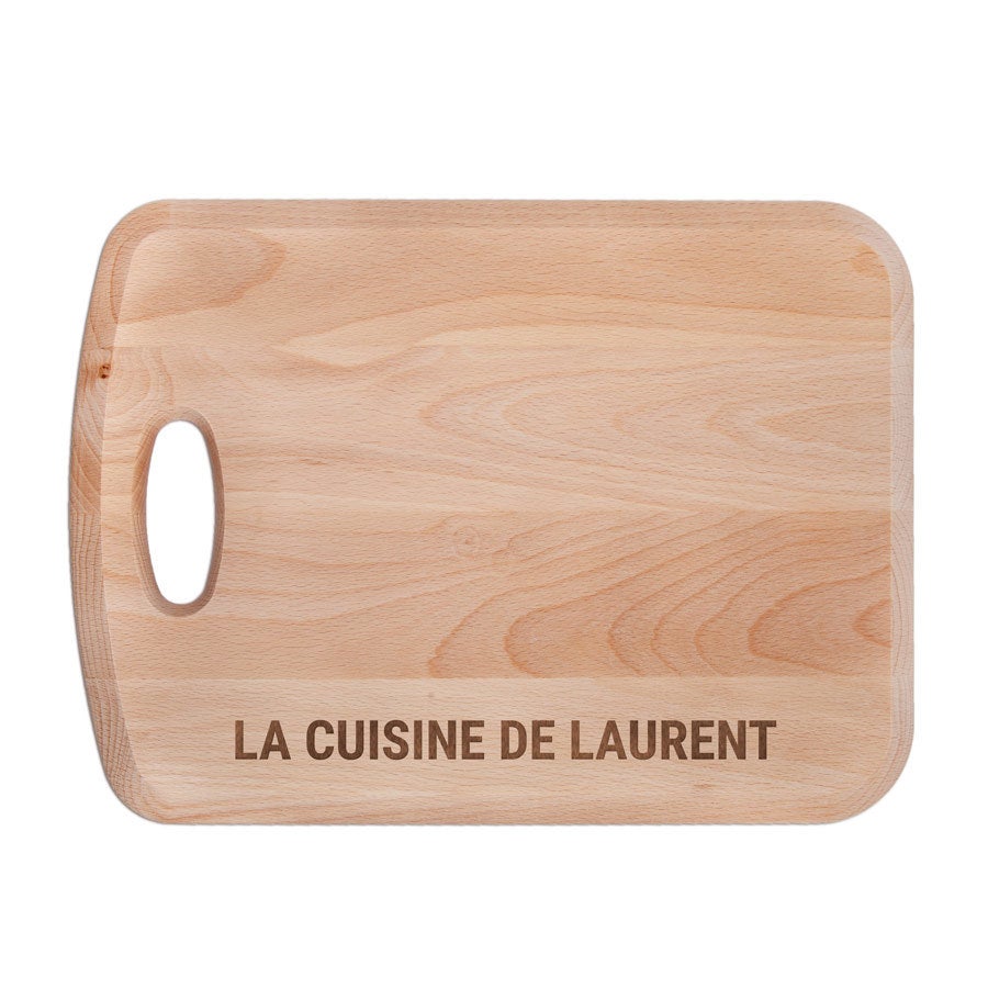 Planche à découper avec texte - L