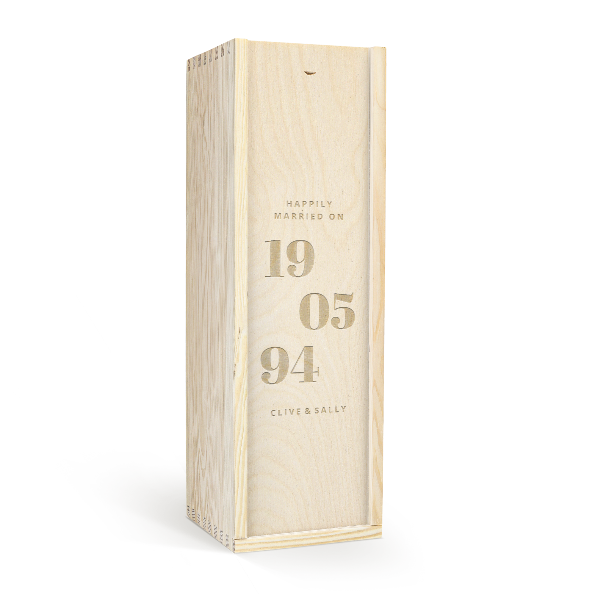 Moët & Chandon Brut w personalizowanej skrzynce na szampana