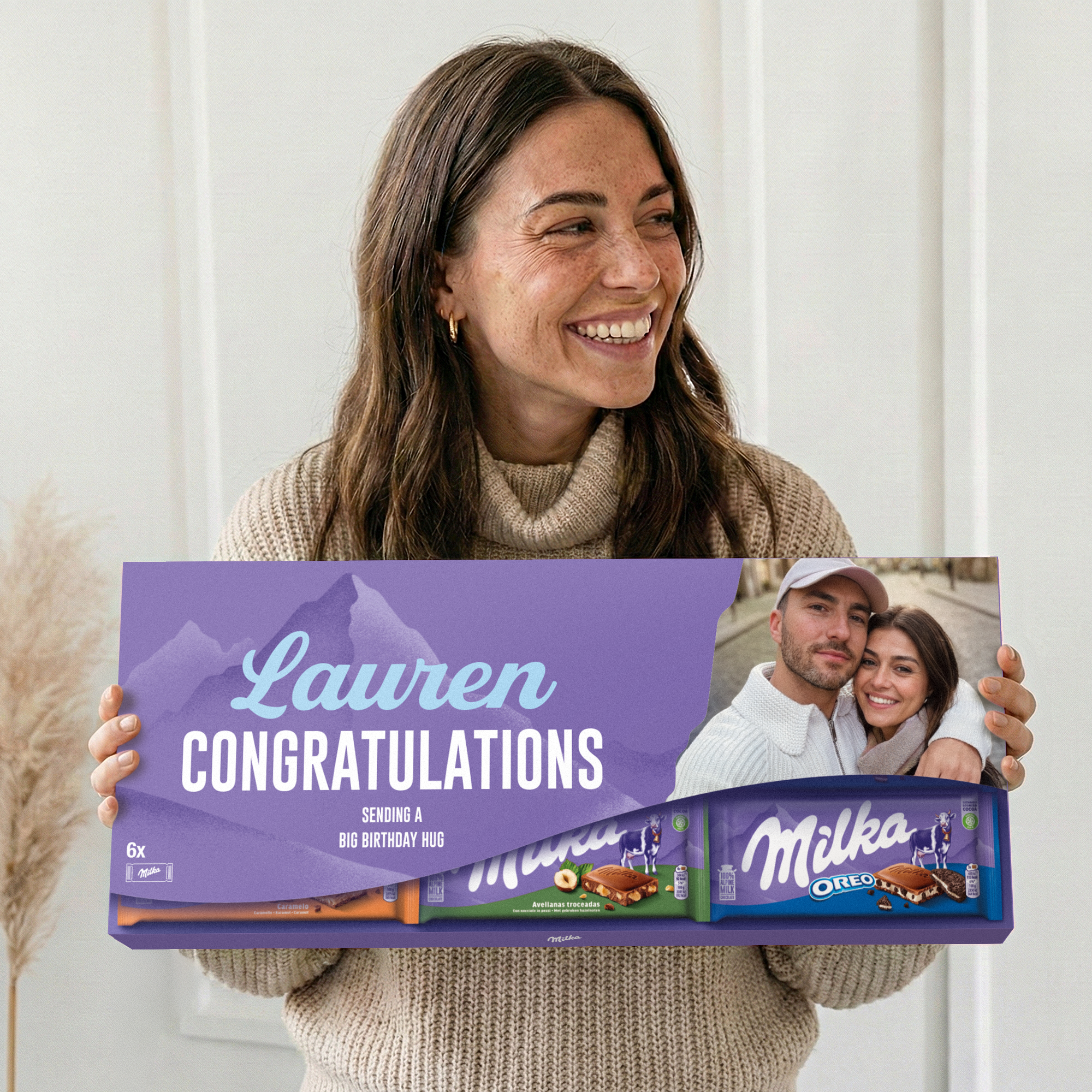 Tableta de chocolate personalizada Milka XXL