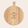 Personalised pizza board - Beech - Round - Engraved Personalised pizza board - Beech - Round - Engraved