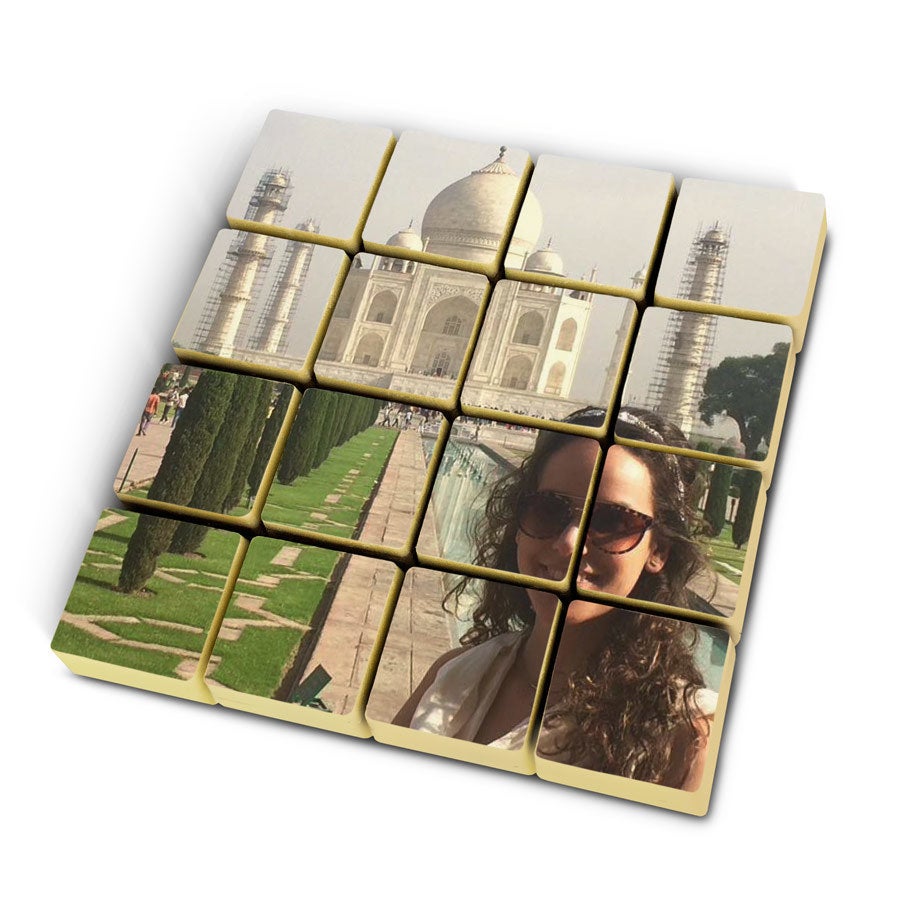 Puzzle photo personnalisé en chocolat Puzzle photo personnalisé en chocolat