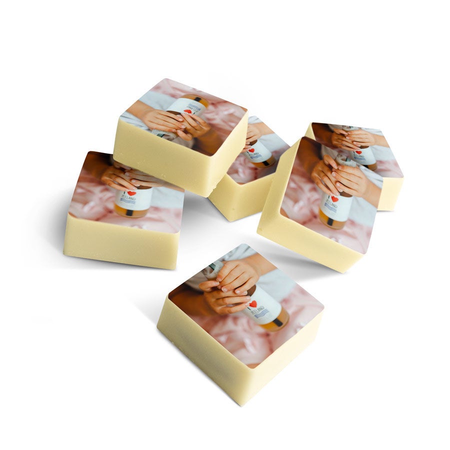 Chocolade bonbons met foto