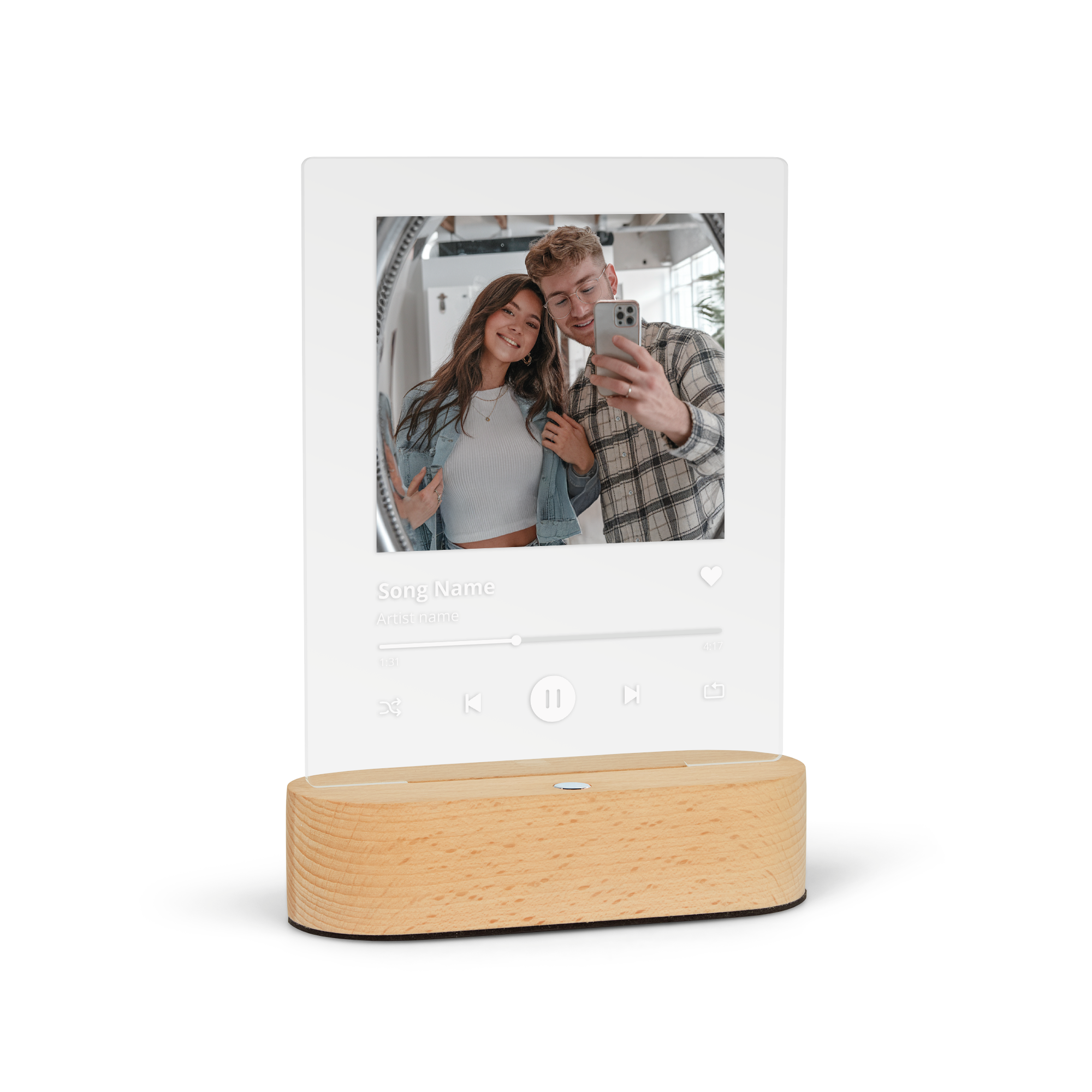 Lampă de tablou personalizată - Design melodie 