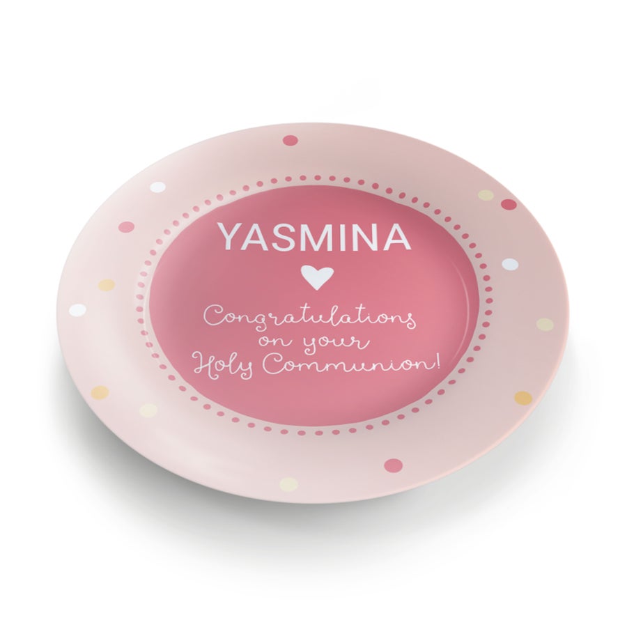 Personalised plate - Communion