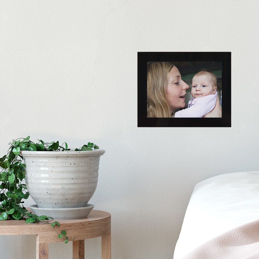 Glas fotorammer - Sort - 18x13cm