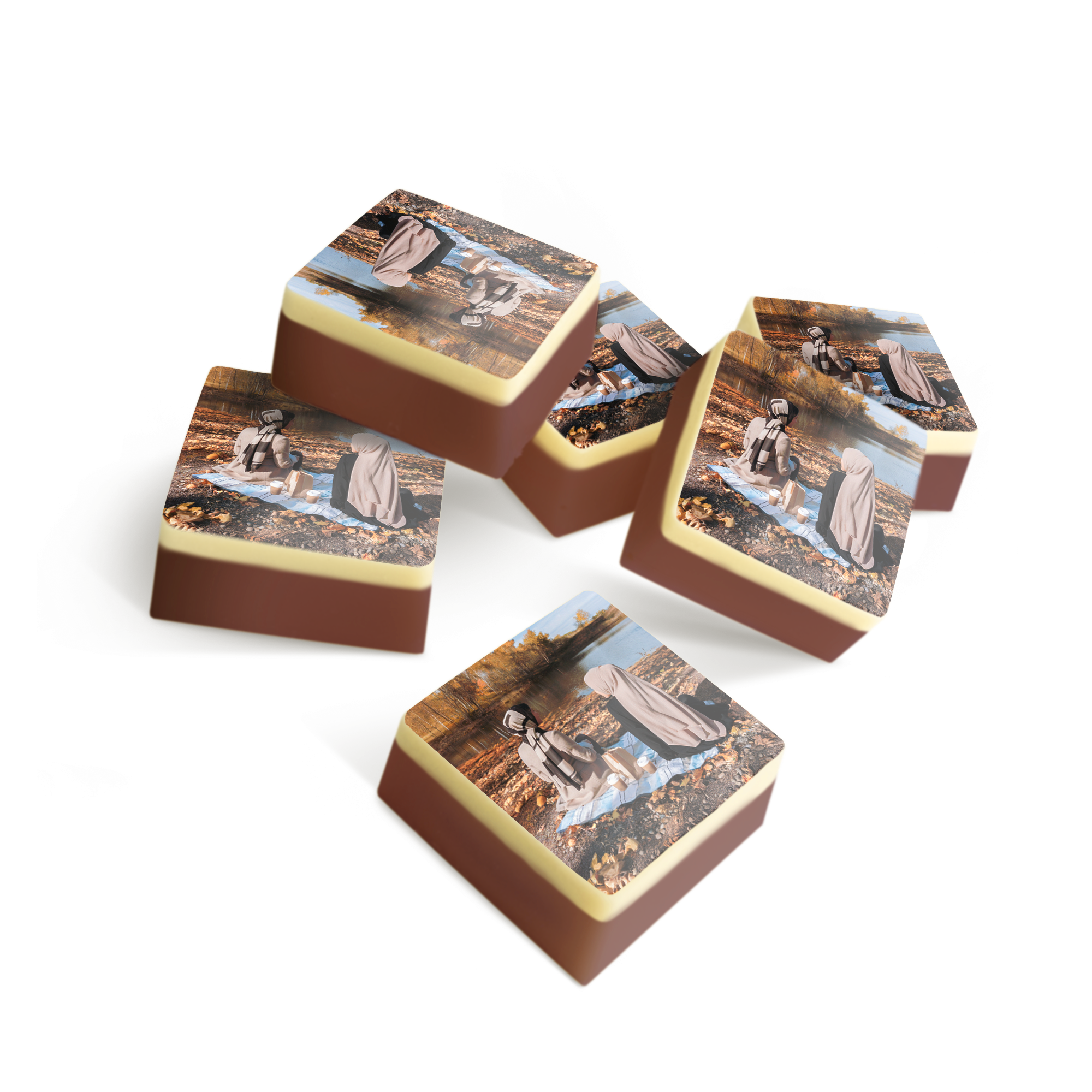 Chocolade bonbons met foto