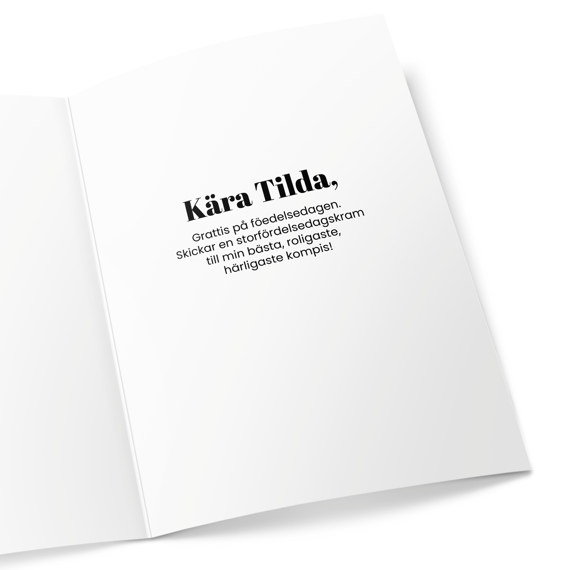 Jätte gratulationskort - Personliga - 50 cm