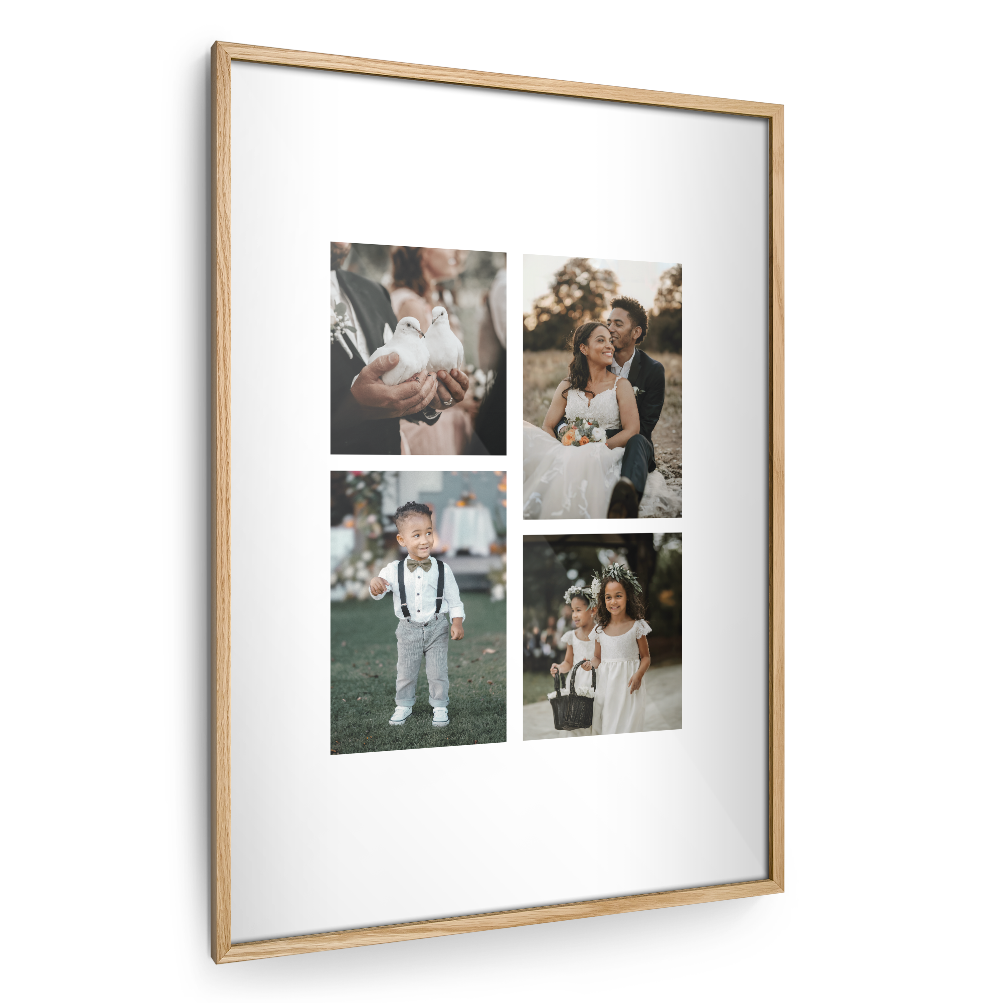 Personalised photo print with frame
