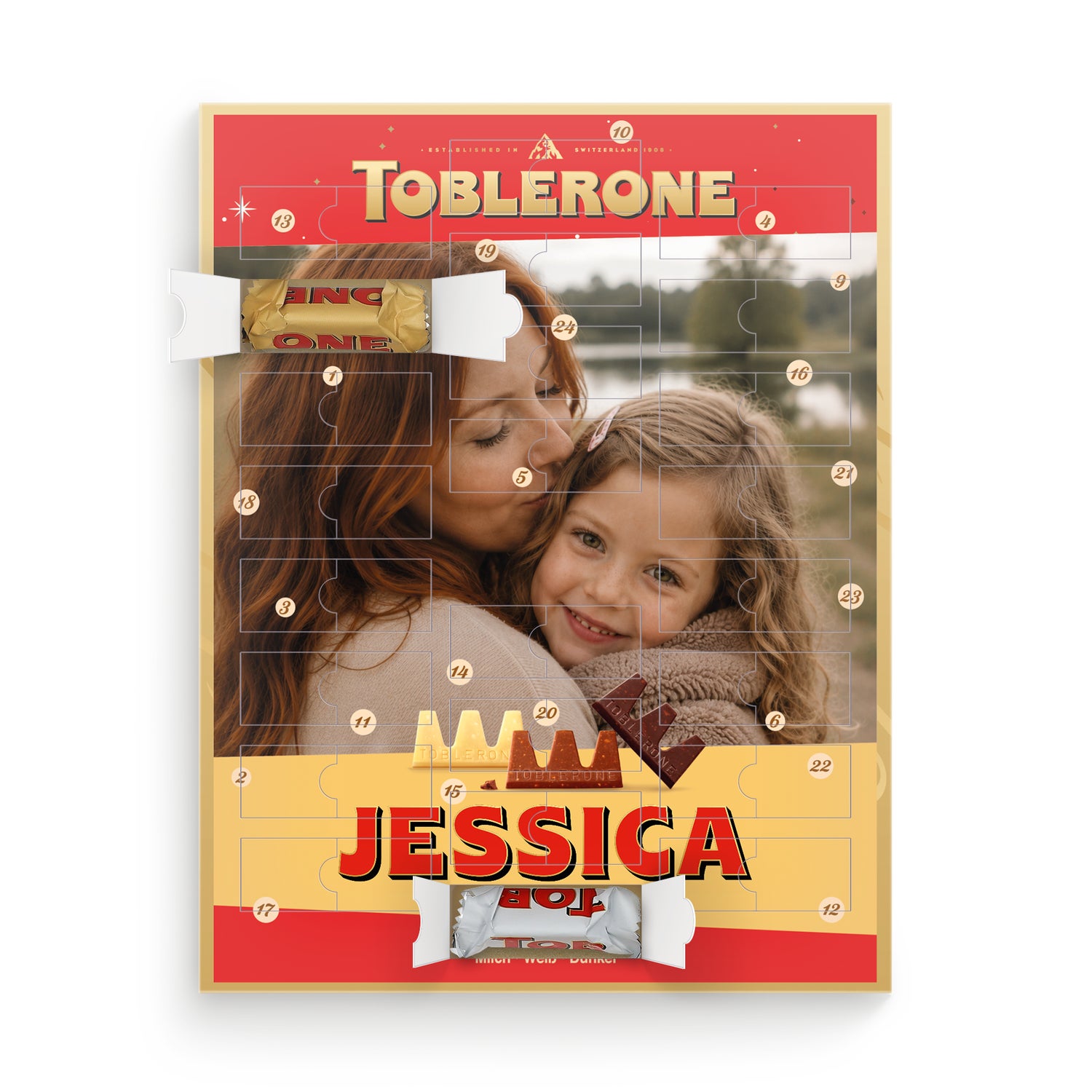 Personalizowany kalendarz Adwentowy Toblerone