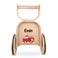 Personalised wooden toys - 3-in-1 push-along - Beech