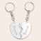 Personalised key ring - Heart set - Engraved Personalised key ring - Heart set - Engraved