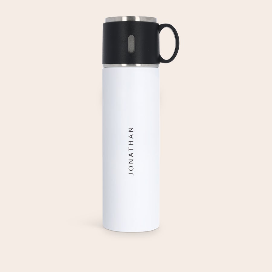 Flask with cup - personalised Flask with cup - personalised
