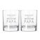 Verre à whisky Fête des Pères - 2x