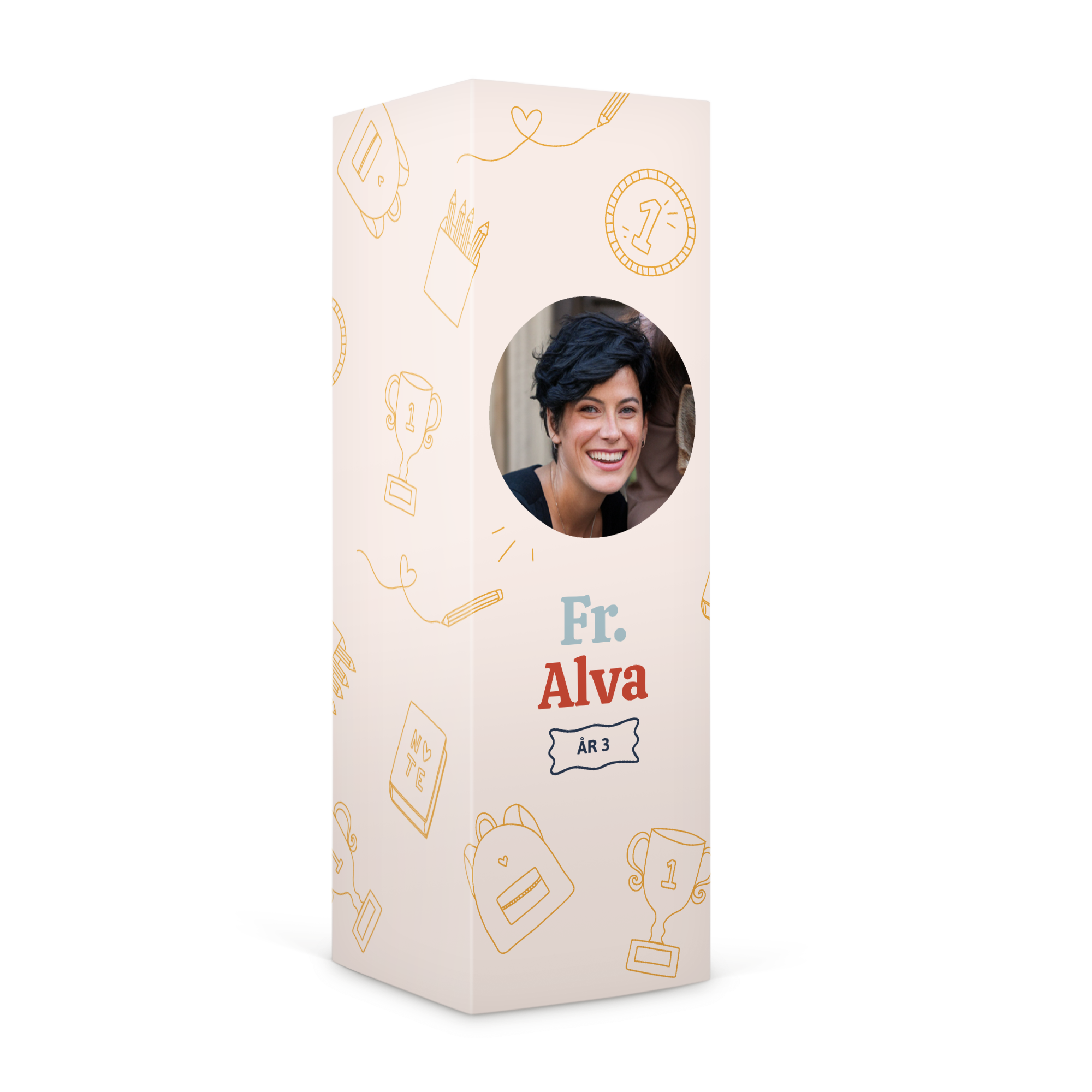 Slikgave med navn og billede