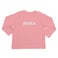 T-shirt bébé personnalisé - Manches longues - Rose pâle - 62/68