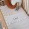 Embroidered cot sheet - Ruffle Embroidered cot sheet - Ruffle