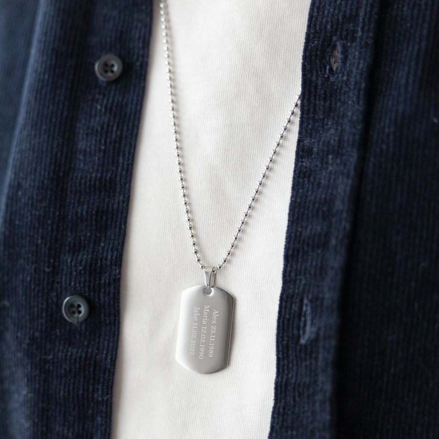 Dog tag graveren Dog tag graveren