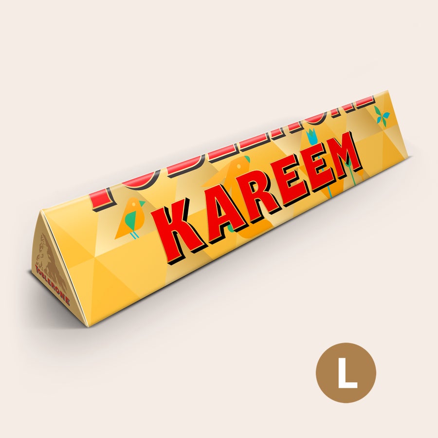 Toblerone Pasen met naam Toblerone Pasen met naam