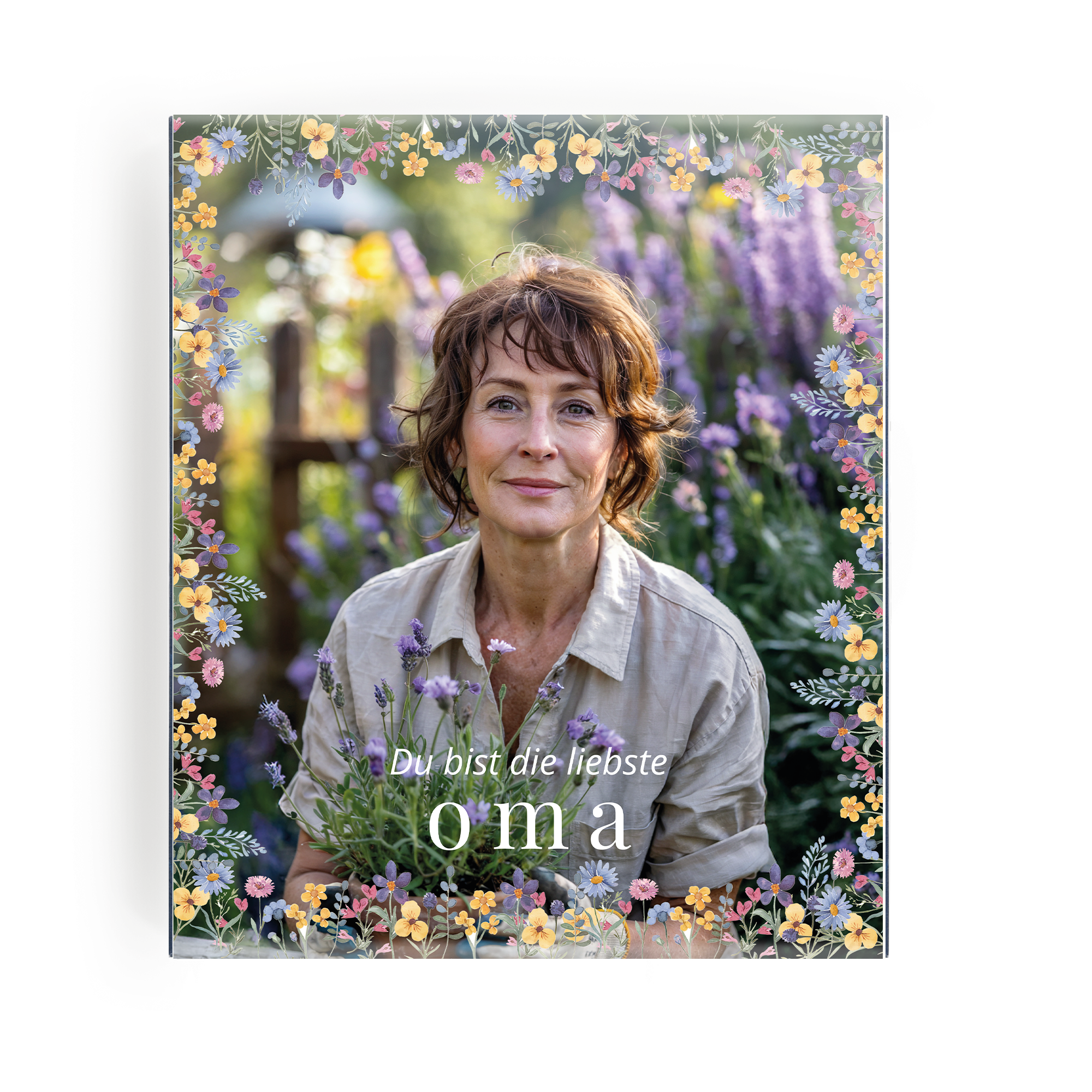 Personalisierte Teebox mit Foto und Text "Du bist die liebste Oma" für Dein eigenes Teeparadies.