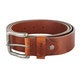 Ceinture cuir - Marron - Gravé - 80