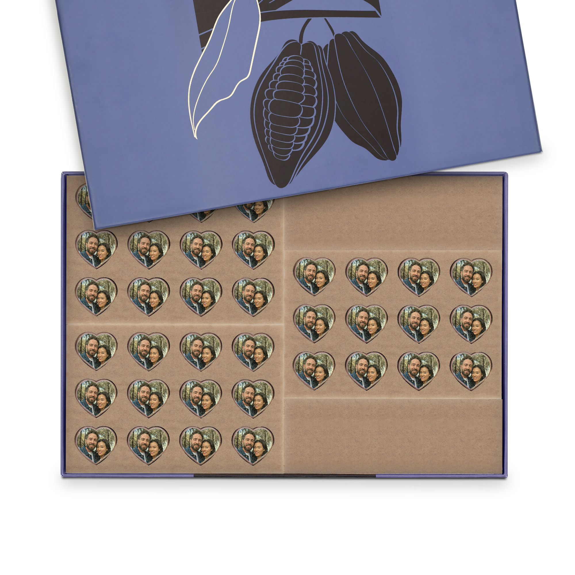 Chokolade hjerter med billede