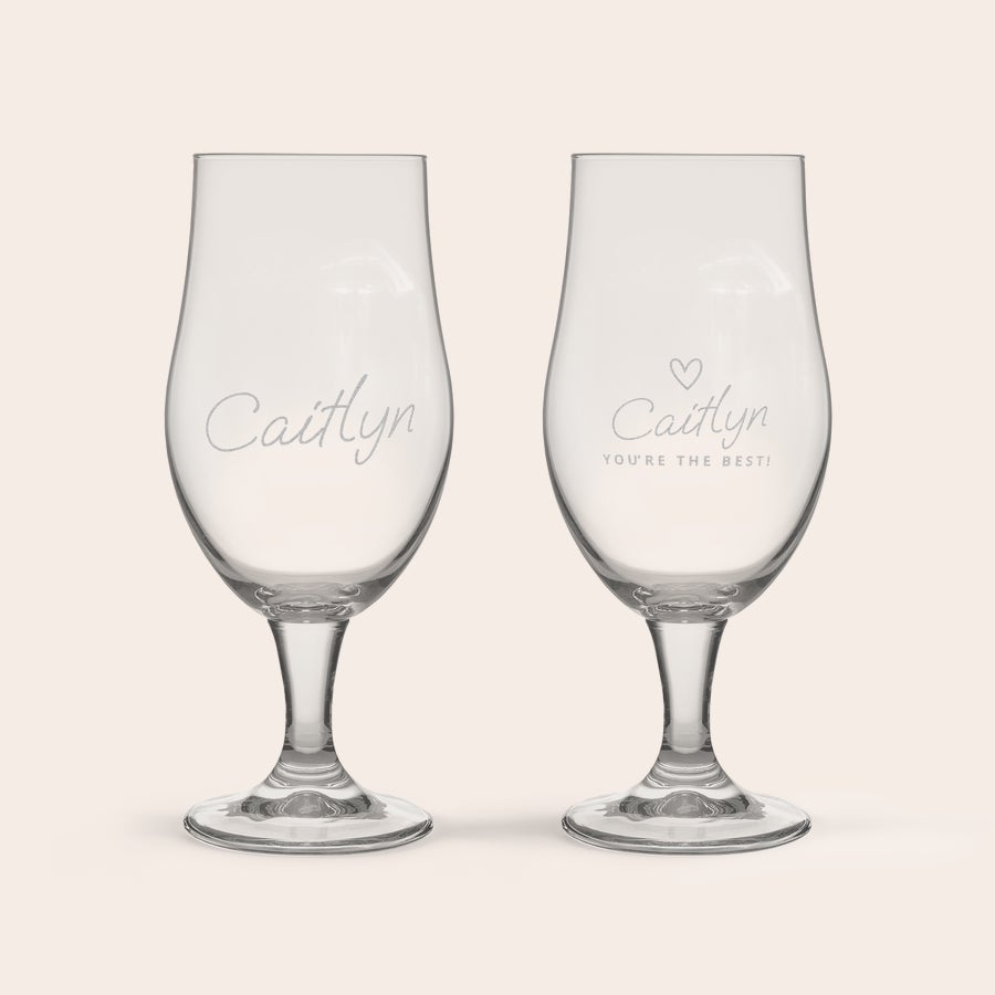 Engraved craft beer glass Engraved craft beer glass