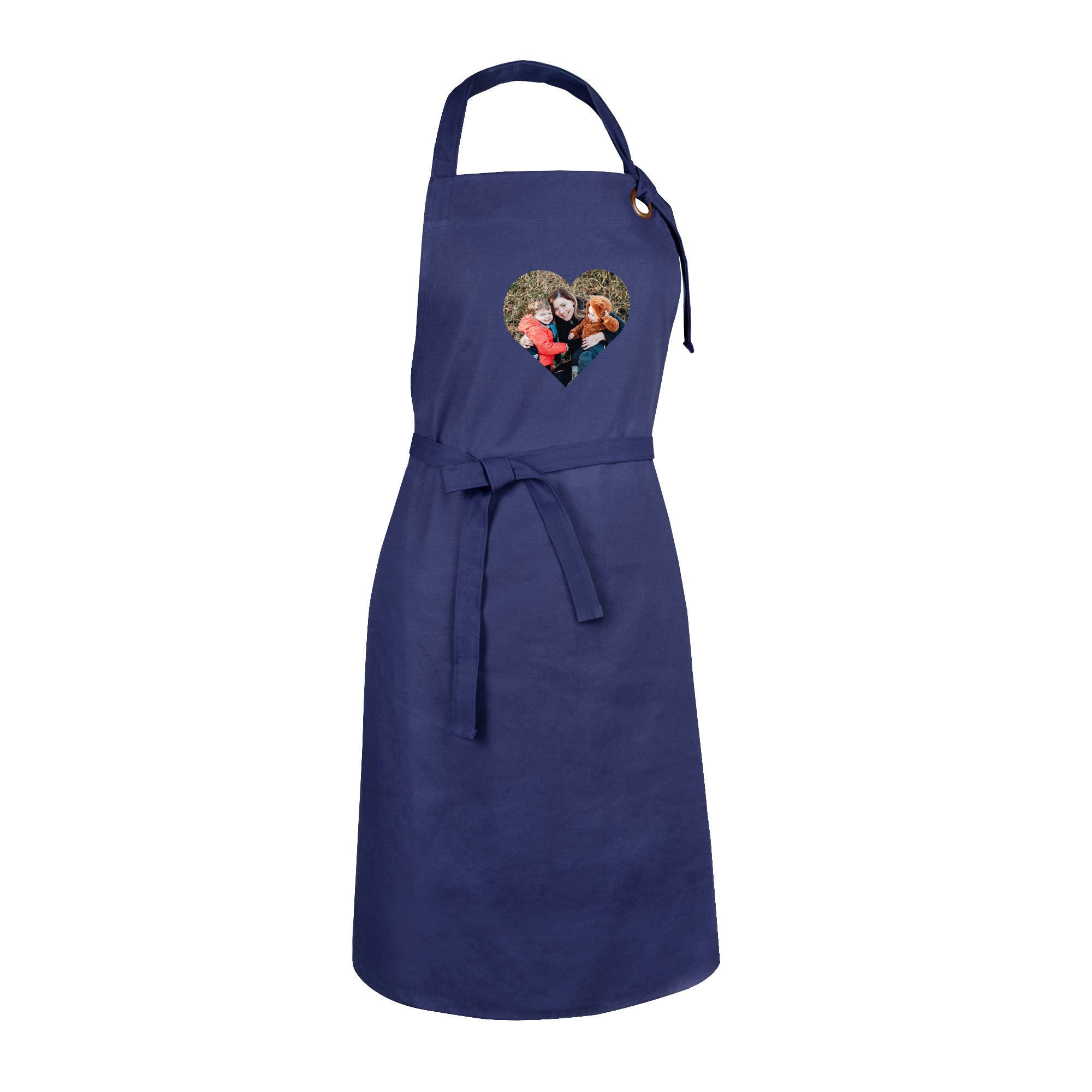 Keukenschort bedrukken - Blauw Keukenschort bedrukken - Blauw