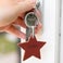 Personalised key ring - Leather - Heart / Star Personalised key ring - Leather - Heart / Star