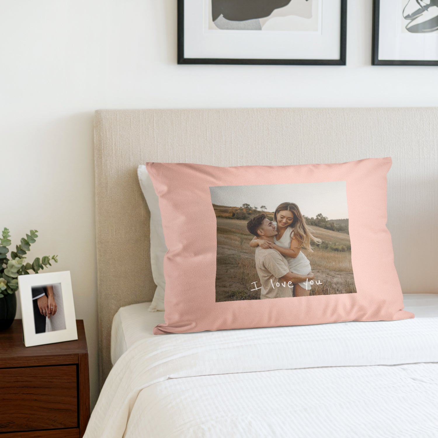 Personalizowana poduszka - 50 x 60 cm - R�owa