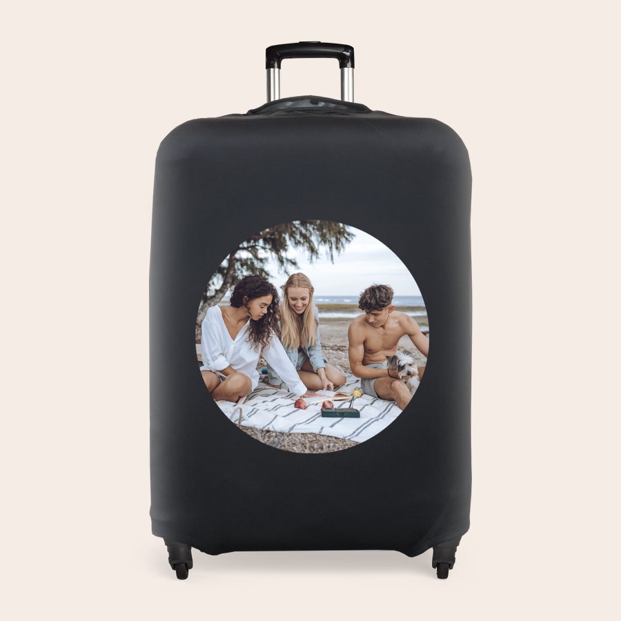 Personalised suitcase cover Personalised suitcase cover