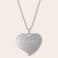 Collier cœur gravé - grand Collier cœur gravé - grand