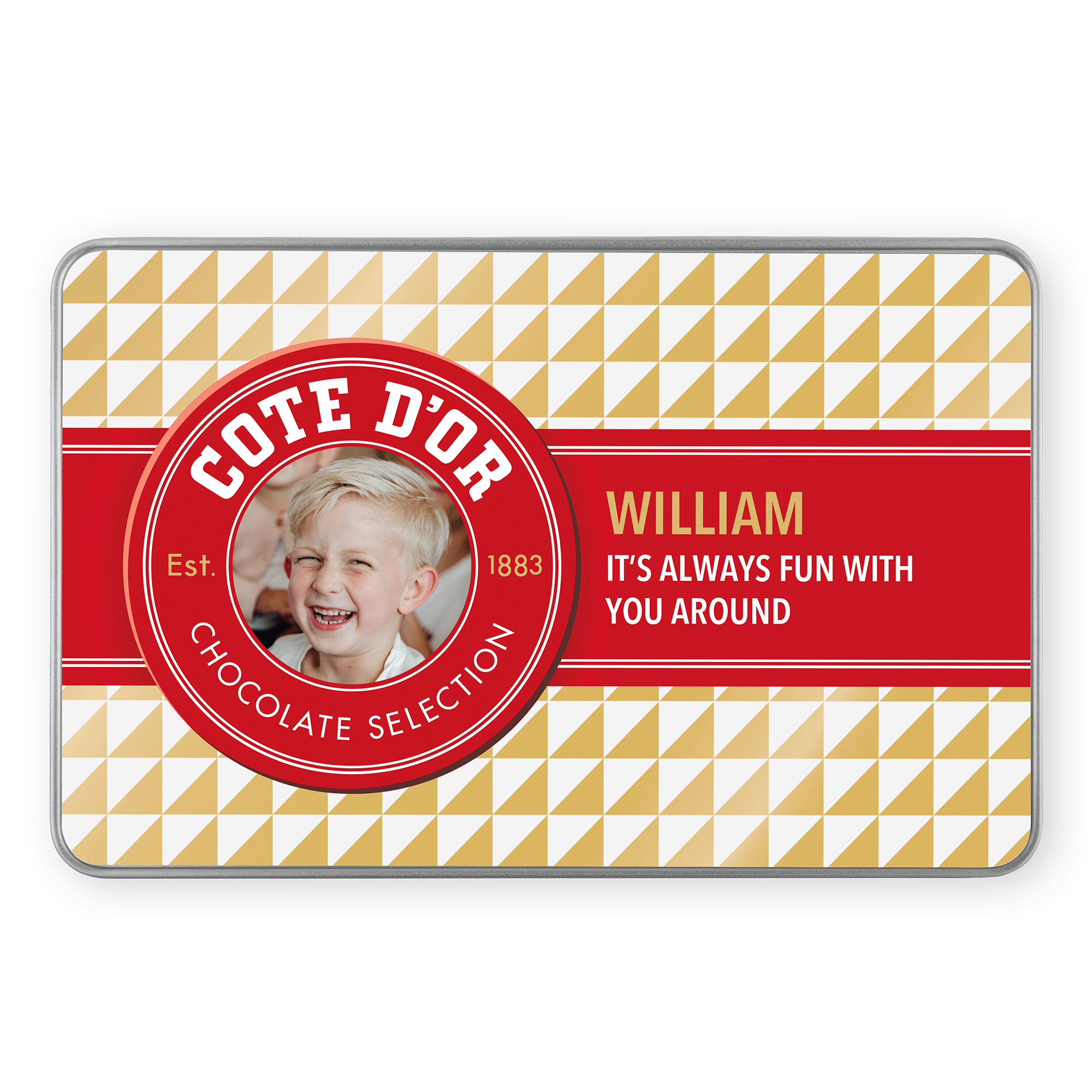 Lata personalizada rellena de Côte d'Or