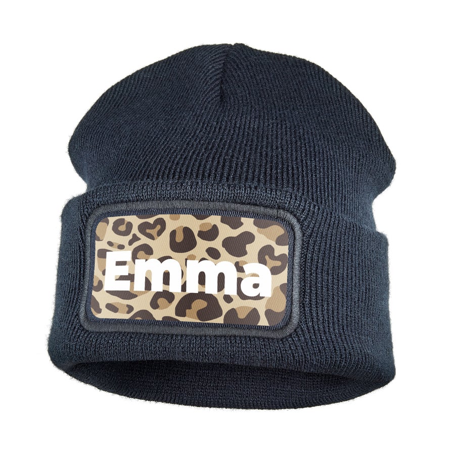 Printed beanie