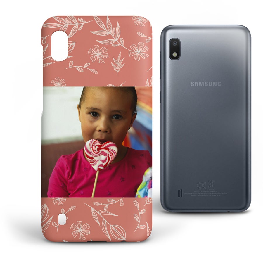 Personaliseret telefonetui – Samsung Galaxy A10 (heldækkende print)