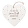 Personalised wooden heart - Godmother