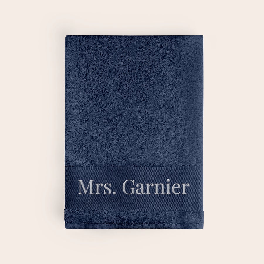 Serviette de bain brodée Serviette de bain brodée