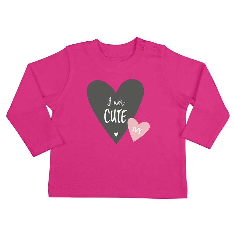 T-shirt dzieci�cy z nadrukiem - d�ugi r�kaw - 50/56