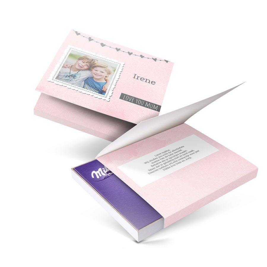 Milka giftbox bedrukken - Moederdag - 110 gram