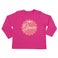 T-shirt til babyer med navn - Langærmet - Fuchsia - 62/68