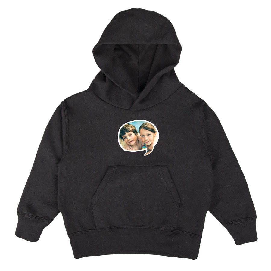 Personalised hoodie - Children - Black - 6 yrs