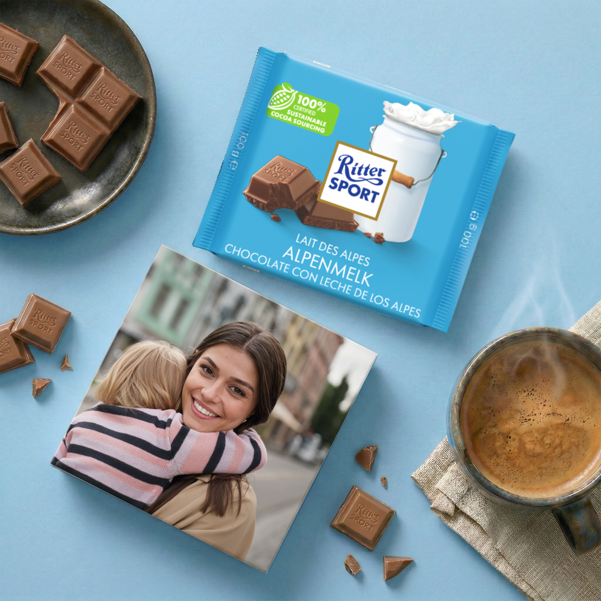 Ciocolată Ritter Sport personalizată
