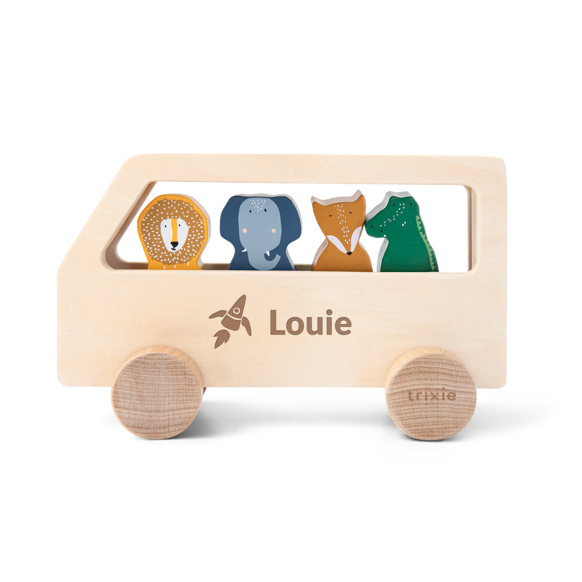 Personaliziran lesen avtobus z živalmi - Trixie