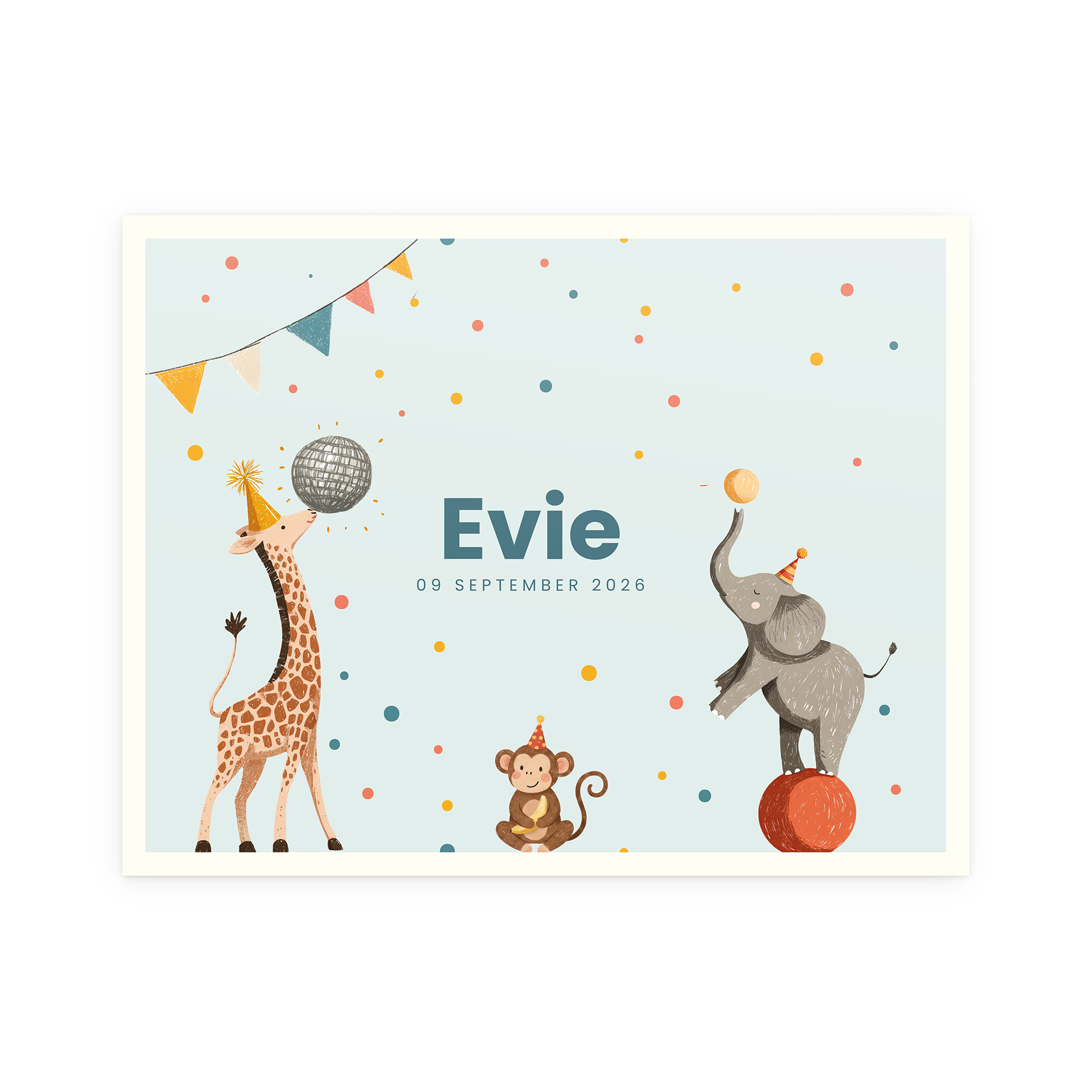 Individuais de papel personalizados - 8 unidades