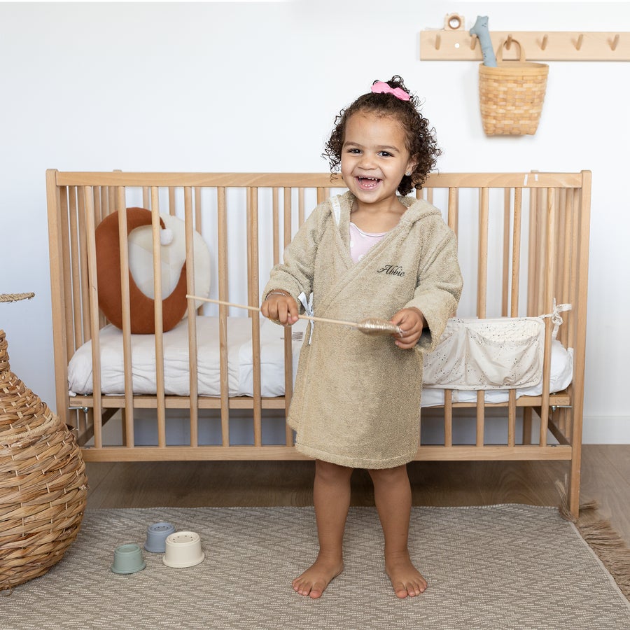Personalised embroidered Koeka baby bathrobe Personalised embroidered Koeka baby bathrobe
