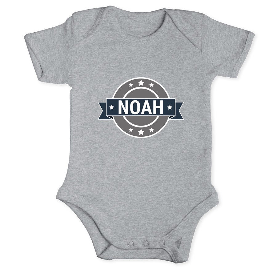 Baby Body selbst gestalten - Grau 62/68