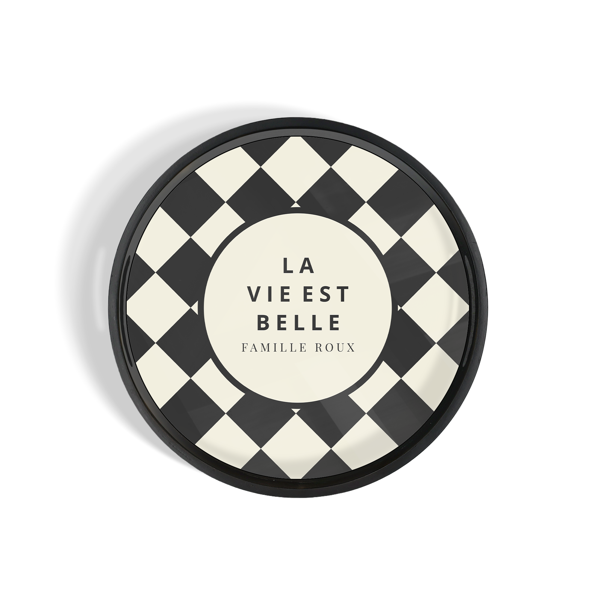 Plateau rond personnalisé