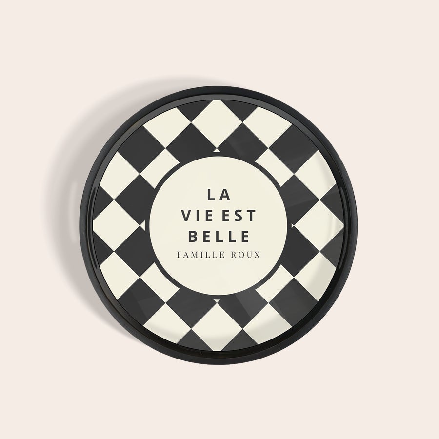 Plateau rond personnalisé Plateau rond personnalisé