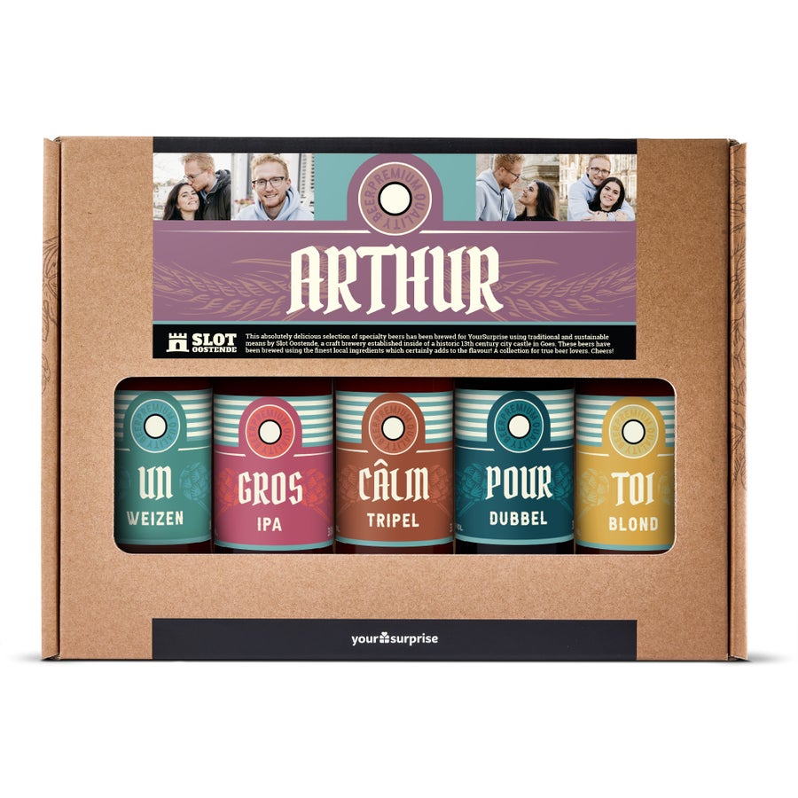 Coffret bières étiquettes personnalisées